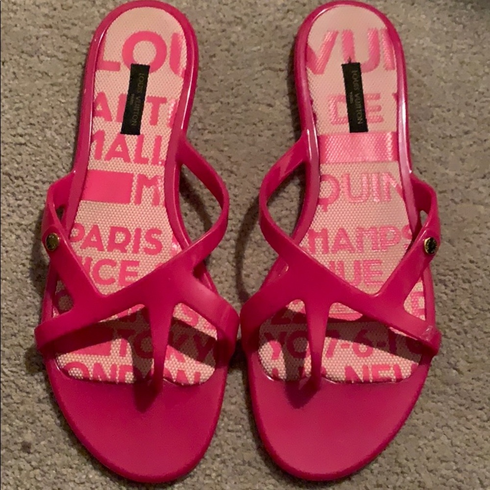 Louis Vuitton jelly sandals Limited addition